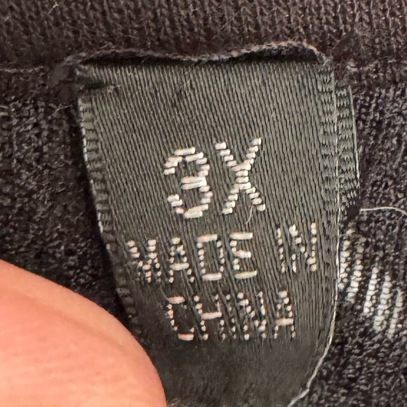 Elegant Black Lace Knit Bell Sleeve Women's Top size 3x - Picture 2 of 5